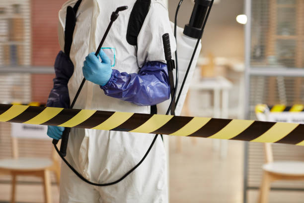 Professional Sewage Cleanup technician working in Hopewell, NJ